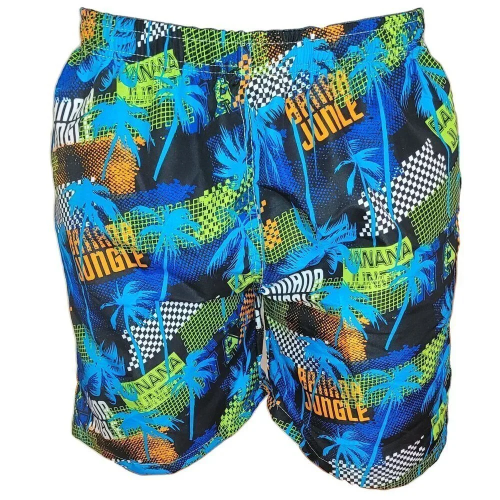 Men's Swim Trunks, Swimming Shorts,  Beach Board Swimwear Suit, Banana Jungle - Picture 2 of 4